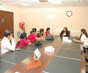 Founder Trustee Meena Venkatesh along with Committee Members  during a meeting with
Director of AL NOOR CENTRE FOR CHILDREN WITH SPECIAL NEEDS
 